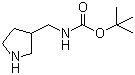 structure of CAS# 149366-79-0, 3-Boc-aminomethylpyrrolidine