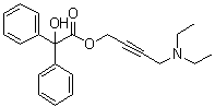 CAS 登录号：14943-53-4, 4-(二乙基氨基)-2-丁炔-1-醇二苯基乙醇酸酯