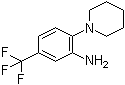 structure of CAS# 1496-40-8, 2-Piperidino-5-trifluoromethylaniline