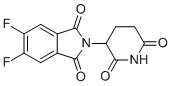 structure of CAS# 1496997-41-1, 2-(2,6-Dioxopiperidin-3-yl)-5,6-difluoroisoindoline-1,3-dione