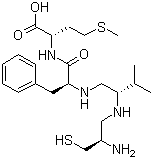 structure of CAS# 149759-96-6, N-[(2S)-((2R)-2-氨基-3-巯基丙基氨基)-3-甲基丁基]-L-苯丙氨酰-L-蛋氨酸
