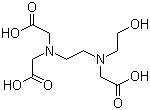 structure of CAS# 150-39-0, N-(2-Hydroxyethyl)ethylenediaminetriacetic acid