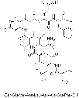 CAS 登录号：150234-52-9, L-丝氨酰-L-alpha-谷氨酰-L-缬氨酰-L-天冬氨酰胺酰-L-亮氨酰-L-alpha-天冬氨酰-L-丙氨酰-L-alpha-谷氨酰-L-苯丙氨酸
