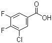 structure of CAS# 150444-95-4, 3-Chloro-4,5-difluorobenzoic acid
