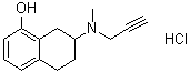 CAS # 150542-92-0, 5,6,7,8-Tetrahydro-7-(methyl-2-propynylamino)-1-naphthalenol hydrochloride