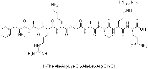CAS # 150626-45-2, L-Phenylalanyl-L-alanyl-L-arginyl-L-lysylglycyl-L-alanyl-L-leucyl-L-arginyl-L-glutamine