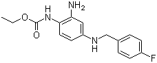 structure of CAS# 150812-12-7, 瑞替加滨