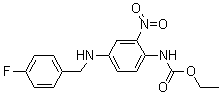CAS 登录号：150812-23-0, 2-乙氧羰基氨基-5-(4-氟苄基氨基)硝基苯