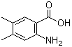 structure of CAS# 15089-51-7, 2-氨基-4,5-二甲基苯甲酸