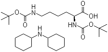 structure of CAS# 15098-69-8, N,N'-二叔丁氧羰基-L-赖氨酸二环己胺盐