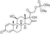 structure of CAS# 151-73-5, Betamethasone 21-phosphate disodium