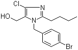structure of CAS# 151012-31-6, 1-(4-Bromobenzyl)-2-butyl-4-chloro-1H-imidazole-5-methanol