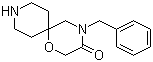 structure of CAS# 151096-96-7, 4-(Phenylmethyl)-1-oxa-4,9-diazaspiro[5.5]undecan-3-one