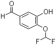structure of CAS# 151103-08-1, 4-二氟甲氧基-3-羟基苯甲醛