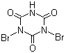 structure of CAS# 15114-43-9, 1,3-Dibromo-1,3,5-triazine-2,4,6(1H,3H,5H)-trione