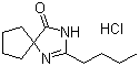 structure of CAS# 151257-01-1, 2-Butyl-4-spirocyclopentane-2-imidazolin-5-one hydrochloride