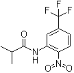 structure of CAS# 151262-93-0, 2-Methyl-N-[2-nitro-5-(trifluoromethyl)phenyl]propanamide
