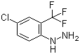 structure of CAS# 1513-34-4, 2-Trifluoromethyl-4-chlorophenylhydrazine