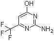 structure of CAS# 1513-69-5, 2-Amino-4-hydroxy-6-(trifluoromethyl)pyrimidine