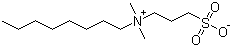 structure of CAS# 15178-76-4, 3-(Dimethyl-octylazaniumyl)propane-1-sulfonate