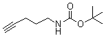 structure of CAS# 151978-50-6, N-(4-戊炔基)氨基甲酸叔丁酯