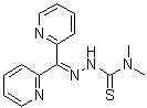 structure of CAS# 152095-12-0, 2-(Di-2-pyridinylmethylene)-N,N-dimethylhydrazinecarbothioamide