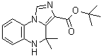 structure of CAS# 152273-12-6, 4,5-Dihydro-4,4-dimethylimidazo[1,5-a]quinoxaline-3-carboxylic acid 1,1-dimethylethyl ester