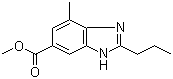 structure of CAS# 152628-00-7, 4-甲基-2-丙基-1H-苯并咪唑-6-甲酸甲酯
