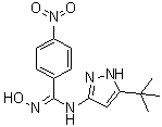 CAS # 152828-23-4, N-[5-(1,1-Dimethylethyl)-1H-pyrazol-3-yl]-N'-hydroxy-4-nitrobenzenecarboximidamide
