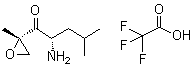 CAS # 1528769-14-3, (2S)-2-Amino-4-methyl-1-[(2S)-2-methyl-2-oxiranyl]-1-pentanone 2,2,2-trifluoroacetate (1:1)