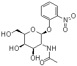 structure of CAS# 152957-34-1, 2-Nitrophenyl 2-(acetylamino)-2-deoxy-beta-D-galactopyranoside