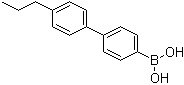 structure of CAS# 153035-56-4, (4'-丙基-1,1'-联苯-4-基)硼酸