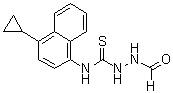 CAS 登录号：1533519-86-6, N-(4-环丙基-1-萘基)-2-甲酰基肼基硫代甲酰胺