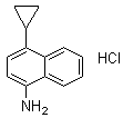 structure of CAS# 1533519-92-4, 4-环丙基-1-萘胺盐酸盐