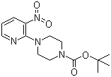 structure of CAS# 153473-24-6, 1-Boc-4-(3-nitropyridin-2-yl)piperazine
