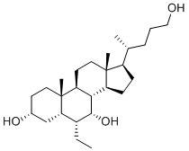 CAS # 1537866-49-1, Obeticholic Acid Triol Impurity, (3R,5S,6R,7R,8S,9S,10S,13R,14S,17R)-6-ethyl-17-[(2R)-5-hydroxypentan-2-yl]-10,13-dimethyl-2,3,4,5,6,7,8,9,11,12,14,15,16,17-tetradecahydro-1H-cyclopenta[a]phenanthrene-3,7-diol