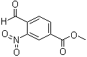 structure of CAS# 153813-69-5, 4-Formyl-3-nitrobenzoic acid methyl ester