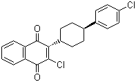 CAS # 153977-22-1, trans-2-Chloro-3-[4-(4-chlorophenyl)cyclohexyl]-1,4-naphthalenedione