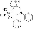 structure of CAS# 154-68-7, N-苄基-4,5-二氢-N-苯基-1H-咪唑-2-甲胺磷酸盐