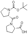 structure of CAS# 15401-08-8, N-(叔丁氧羰基)脯氨酰基脯氨酸