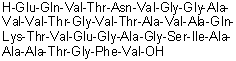 structure of CAS# 154040-19-4, Peptide NAC (human clone HBS6-1 amyloid non-Abeta component)
