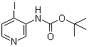 structure of CAS# 154048-89-2, (4-Iodo-3-pyridinyl)-carbamic acid 1,1-dimethylethyl ester