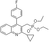 CAS 登录号：154057-57-5, P-[[2-环丙基-4-(4-氟苯基)-3-喹啉基]甲基]膦酸二乙酯