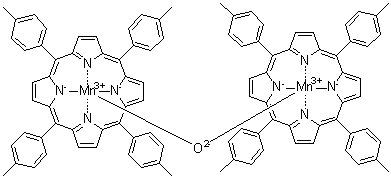CAS # 154089-44-8, mu-Oxobis[5,10,15,20-tetrakis(4-methylphenyl)-21H,23H-porphinato(2-)-N21,N22,N23,N24]dimanganese