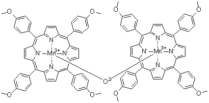 CAS 登录号：154089-64-2, mu-氧代二[5,10,15,20-四(4-甲氧基苯基)-21H,23H-卟啉-N21,N22,N23,N24]二锰