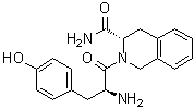 CAS # 154121-70-7, (3S)-2-[(2S)-2-Amino-3-(4-hydroxyphenyl)-1-oxopropyl]-1,2,3,4-tetrahydro-3-isoquinolinecarboxamide