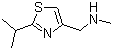 structure of CAS# 154212-60-9, 2-Isopropyl-4-(methylaminomethyl)thiazole