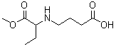 CAS 登录号：1543300-90-8, 2-[(3-羧基丙基)氨基]丁酸甲酯