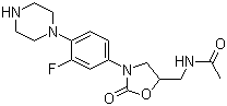 CAS 登录号：154590-43-9, N-[[3-(3-氟-4-(哌嗪-1-基)苯基)-2-氧代恶唑烷-5-基]甲基]乙酰胺