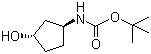 structure of CAS# 154737-89-0, N-[(1S,3S)-3-Hydroxycyclopentyl]carbamic acid 1,1-dimethylethyl ester